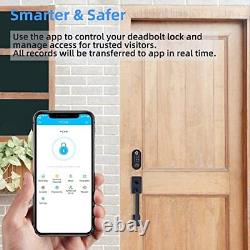Smart Door Lock, 7-in-1 Keyless Entry Door Lock Biometric Fingerprint Smart
