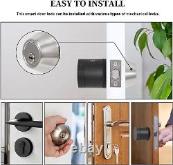 Smart Door Lock, Deadbolt Smart Lock, Keyless Entry Door Lock with Gateway, Rem