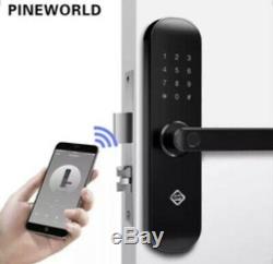 Smart Door Lock Electronic Keyless Entry Fingerprint WiFi App RFID Card Doorbell