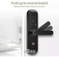 Smart Door Lock Electronic Keyless Entry Fingerprint WiFi App RFID Card Doorbell