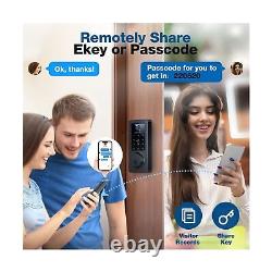 Smart Door Lock Fingerprint Keyless Entry Door Lock with Bluetooth APP, Ele