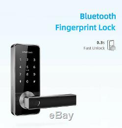 Smart Door Lock Fingerprint Waterproof Outdoor Keyless Biometric House Apartment