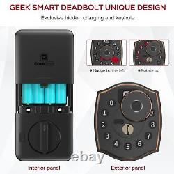Smart Door Lock, Geek 5-in-1 Keyless Entry Deadbolt Door Locks with Keypad, R