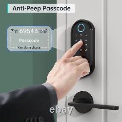 Smart Door Lock, Hornbill 8-in-1 Keyless Entry Door Lock Biometric Fingerprin