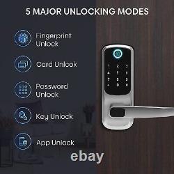 Smart Door Lock Keyless Entry Door Lock Fingerprint Door Lock with Alexa Google