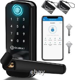 Smart Door Lock Keyless Entry Door Lock with Finger-print Sensor Keypad Handle