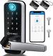 Smart Door Lock Keyless Entry Door Lock With Finger-print Sensor Keypad Handle