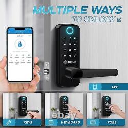 Smart Door Lock Keyless Entry Door Lock with Finger-print Sensor Keypad Handle