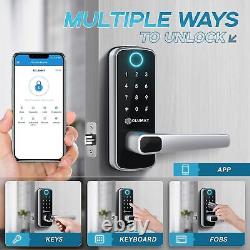 Smart Door Lock Keyless Entry Door Lock with Finger-print Sensor Keypad Handle