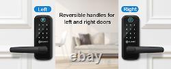 Smart Door Lock Keyless Entry Door Lock with Finger-print Sensor Keypad Handle