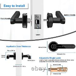 Smart Door Lock, Keyless Entry Door Lock with Handle, Fingerprint Door Lock with T