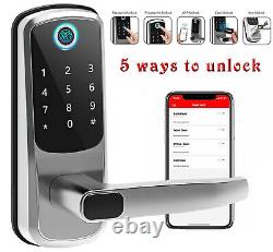 Smart Door Lock Keyless Entry Fingerprint Biometric Door Knob, App& key Control
