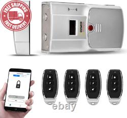 Smart Door Lock, Keyless Smart Fingerprint Password Combination Remote Control T