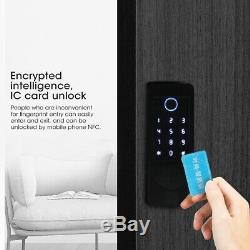 Smart Door Lock Kit Fingerprint Passoword Bluetooth4.0 ID Card Reader Waterproof