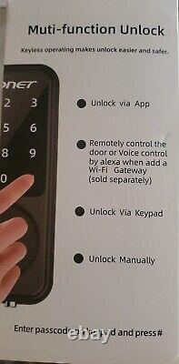 Smart Door Lock SMONET Smart Wi-Fi Deadbolt Keyless Entry Door Lock Bluetooth