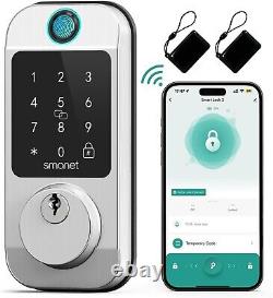 Smart Door Lock WiFi Fingerprint Deadbolt Keyless Entry Digital Keypad Bluetooth