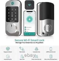 Smart Door Lock WiFi Fingerprint Deadbolt Keyless Entry Digital Keypad Bluetooth