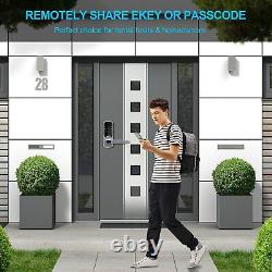 Smart Door Lock WiFi Keypad Fingerprint Alexa APP Electronic Keyless Unlock USA
