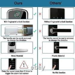 Smart Door Lock Wifi Biometric Touch Password Digital Keyless Keypad US stock