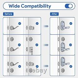 Smart Door Lock with Handle Fingerprint Keyless Entry for Front Door