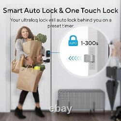 Smart Door Lock with WiFi & Bluetooth Keyless Entry, ANSI Grade 1 Certified