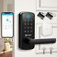 Smart Door Lock With Wifi Gateway, Keyless Entry Door Lock With Handle Smar