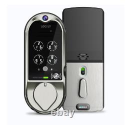 Smart Doorbell Lock Vision Satin Nickel Deadbolt Video Wireless Remote Access