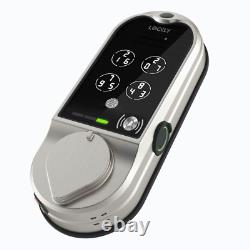 Smart Doorbell Lock Vision Satin Nickel Deadbolt Video Wireless Remote Access