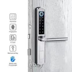 Smart Double-Sided Gate Lock Aluminum Waterproof Fingerprint Keyless Electronic