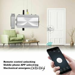 Smart Electric Security Door Lock Bluetooth APP Remote Control Unlock Keyless SS
