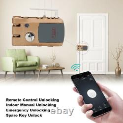 Smart Electronic Security Door Lock Bluetooth APP Remote Control Unlock Keyless
