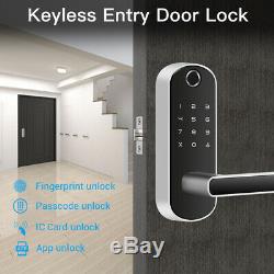 Smart Fingerprint BT-Door Lock Biometric Passcode Unlock Keyless For Home Hotel