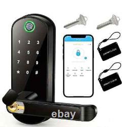 Smart Fingerprint Door Lock App Remote Control Keyless WIFI Lock NFC 2 IC Cards