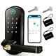 Smart Fingerprint Door Lock App Remote Control Keyless Wifi Lock Nfc 2 Ic Cards