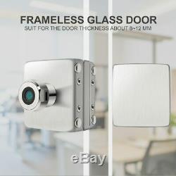 Smart Fingerprint Door Lock For Office Frameless Glass Door Keyless Electric