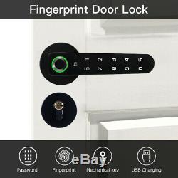 Smart Fingerprint Door Lock Keyless Biometric Password Security for Home Office