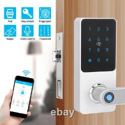Smart Fingerprint Door Lock Password Keypad APP Card Key unlock Access Control