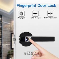 Smart Fingerprint Door Lock Security Keyless Biometric Digital USB Touchscreen