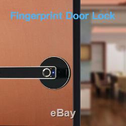 Smart Fingerprint Door Lock Security Keyless Biometric Digital USB Touchscreen