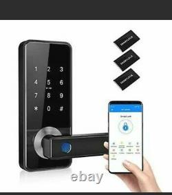 Smart Fingerprint Door Lock Touch, 5-in-1 Keyless Entry ID CARD WIFI Bluetooth