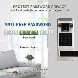 Smart Fingerprint Keyless Keypad App Entry Door Lock Touchscreen Code Security