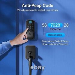 Smart Front Door Lock Set WiFi Keyless Entry Fingerprint Digital Keypad Deadbolt