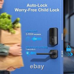 Smart Front Door Lock Set WiFi Keyless Entry Fingerprint Digital Keypad Deadbolt