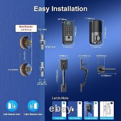 Smart Front Door Lock Set WiFi Keyless Entry Fingerprint Digital Keypad Deadbolt