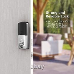 Smart Front Door Lock Set with Handles SMONET Fingerprint Keyless Entry Deadbolt