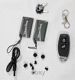 Smart Glass Door Lock 5 in 1 Keyless Fingerprint Patio Glass Side Door Electroni