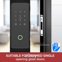 Smart Glass Door Lock Fingerprint Electronic Keyless Entry Wifi Digital Deadbolt