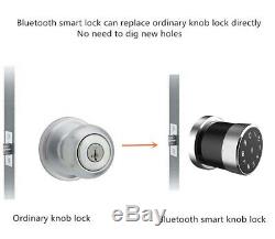 Smart Keyless Door Lock IC card Phone App Remote Unlock USB Charging Entry Lock