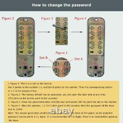 Smart Keyless Door Lock Mechanical Keypad Password Entry Home Security 60mm Latc