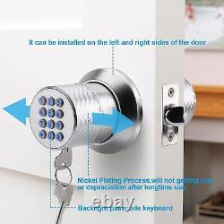 Smart Keyless Door Lock, Waterproof Electronic Keypad, Silver